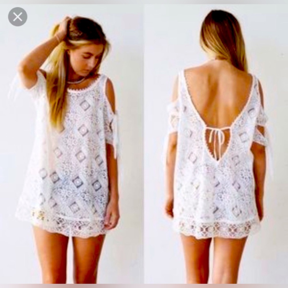 Free People NEW Geo Sands cover up top